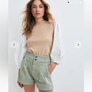 NWT Veronica Beard Steffi Mixed Media Pullover